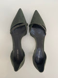 Giorgio Armani Olive Green Kitten Heels