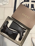 Gucci Monogram Rubber Rain Boots with Box