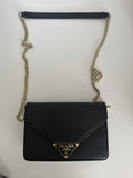 Prada Black Saffiano Leather Crossbody Bag