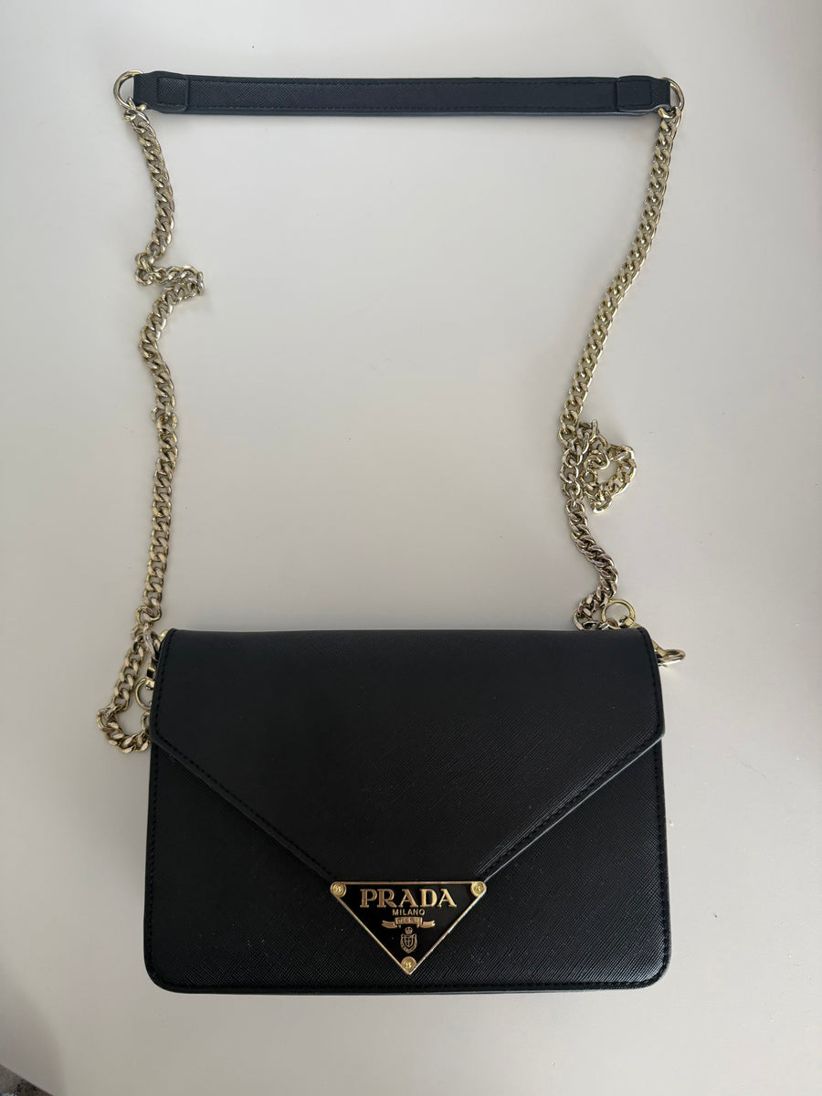 Prada Black Saffiano Leather Crossbody Bag