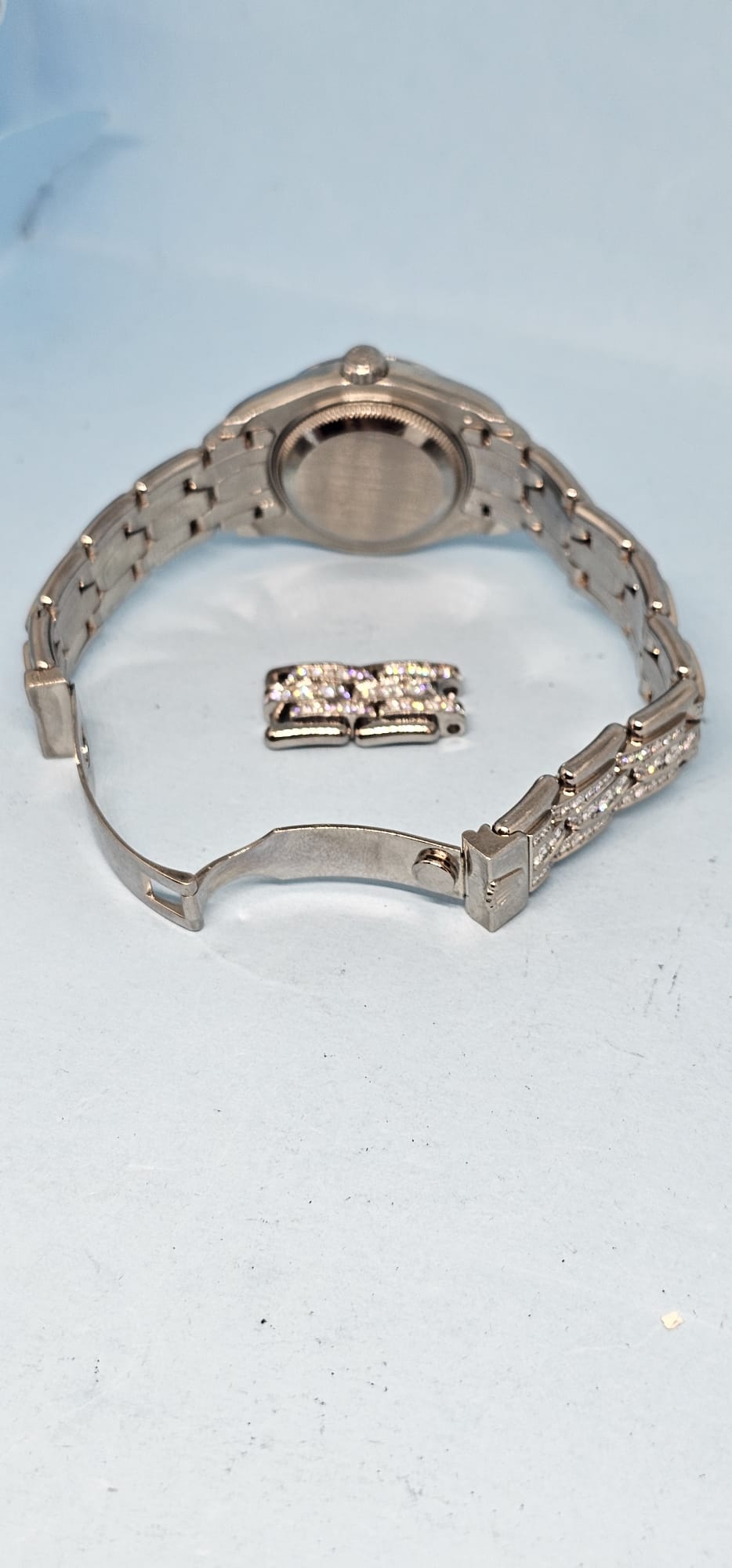 Rolex Lady-Datejust 26mm Custom Diamond Watch – Champagne Dial