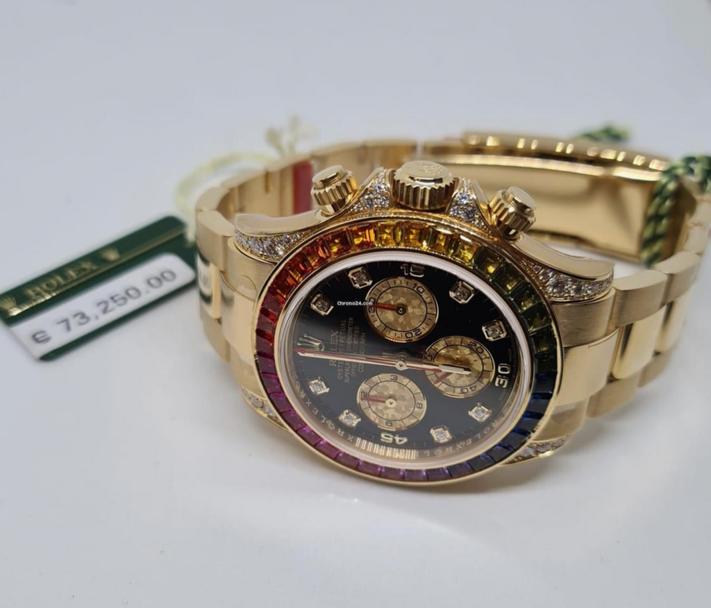 Rolex Daytona Rainbow 116598RBOW Yellow Gold Black Dial (2013)