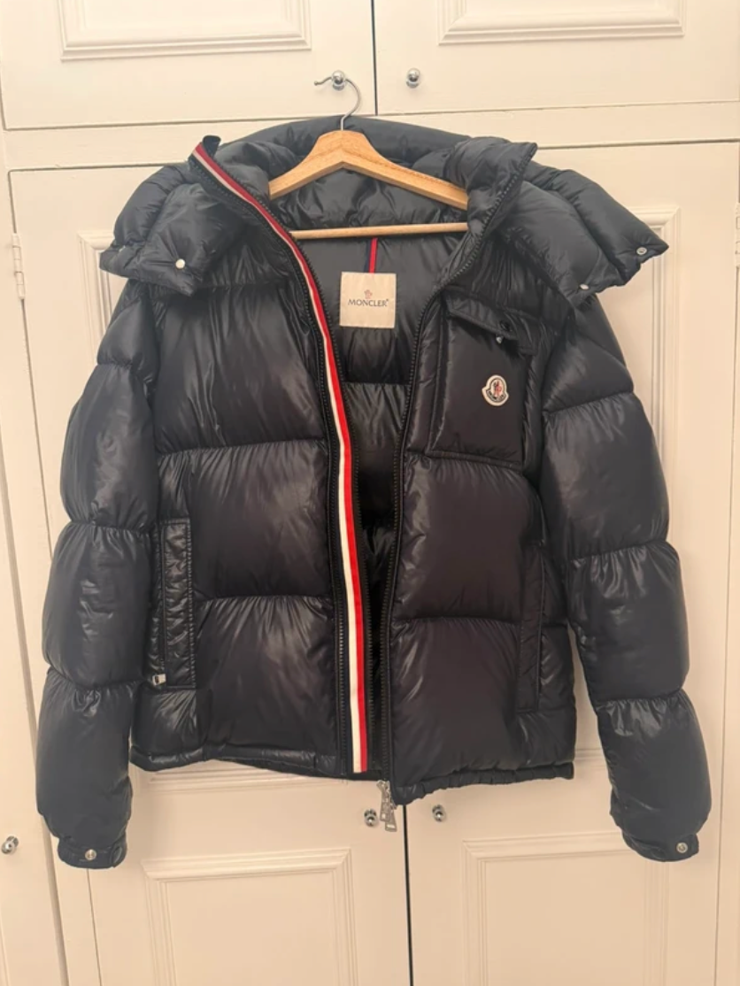 Moncler Montbeliard Blue Down Jacket – Size 5 (XL)
