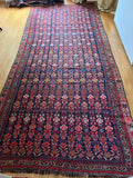 19th Century Qashqai Persian Rug (370 × 170 cm)